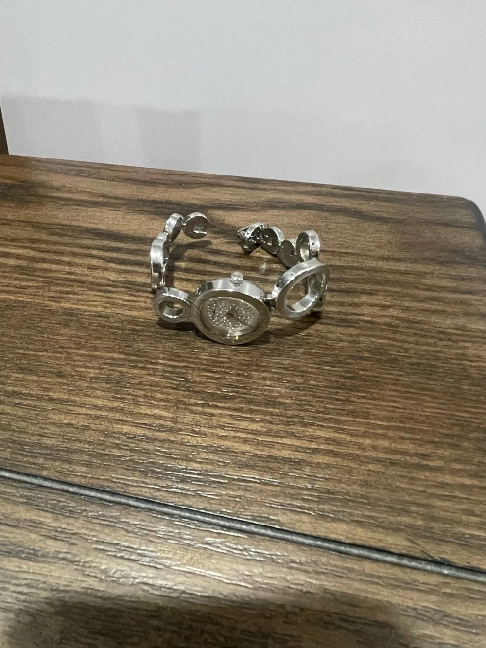 Fossil Silver Crystal Accent Bracelet Watch
